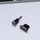 thumbnail image 4 of Sidaley Puerto de carga de metal 3.5mm Auricular Jack Reemplazo de tapón antipolvo USB para XS 8 7 7 6 6S Plus Mini Tapón antipolvo Cables de audio/vídeo negro, 4 of 6