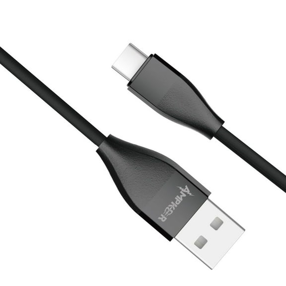 USB Cable for Samsung Galaxy A54 5G - Heavy Duty (2.4A Fast Charging Data Transfer) Type-C to USB Cable - 3.3 Feet - Black