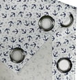 thumbnail image 4 of Ambesonne Anchor Grommet Curtain, Dark Blue Marine, 50" x 72", Dark Blue Pale Blue Grey, 4 of 6