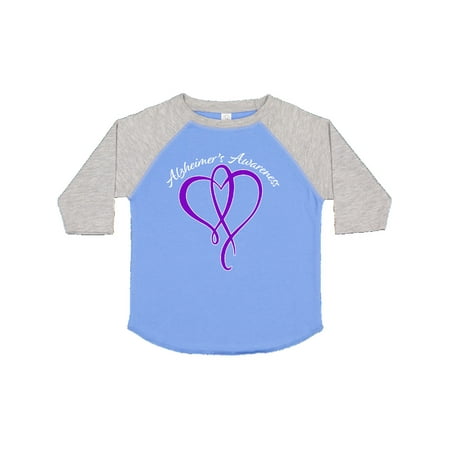 

Inktastic Alzheimer s Awareness Purple Ribbon Heart Gift Toddler Boy or Toddler Girl T-Shirt