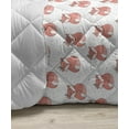 thumbnail image 3 of Fox Down Alternative Comforter, Hand Drawn Foxes on Abstract Background with Colorful Dots and Swirls, Microfiber Quilt for All Season, 5 Sizes, Orange Seafoam Black, by Ambesonne, 3 of 3