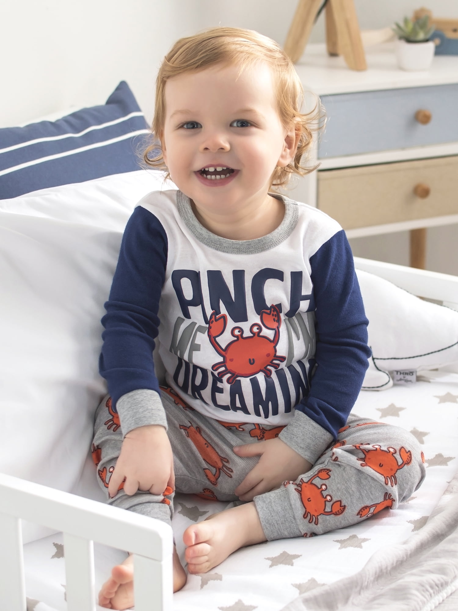 Gerber Baby & Toddler Neutral Snug Fit Cotton Pajamas, 4-Piece, 12 Months - 5T