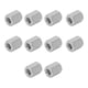 thumbnail image 3 of Kit de 10 tuercas de acoplamiento hexagonales de acero inoxidable 304 anticorrosivas M10 para pernos y espárragos., 3 of 14