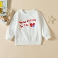 thumbnail image 5 of New Baby Gift Girl Newborn Infant Girls Valentine's Day Long Sleeve Letter Prints Pullover Tops Thanksgiving Outfit Girl, 5 of 9