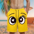 thumbnail image 2 of UAYOTSE Mens Casual Shorts Cotton Elastic Waist Shorts Drawstring Summer Beach Shorts,Sizes L, 2 of 5
