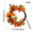 thumbnail image 3 of Corona, corona de vid de otoño, decoración para colgar puertas, accesorios para festivales, colgar en la pared de la ventana, 3 of 8