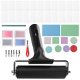 thumbnail image 4 of Rubber Carving Kit With Iron Roller, Rubber Block, Ink Pad, Parchment, Carving Tool, Pencil For Printmaking, Sculpting, Stamping, 4 of 8