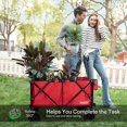 thumbnail image 4 of VIVOSUN Heavy Duty Folding Collapsible Wagon Utility Outdoor Camping Cart (Red), 4 of 5