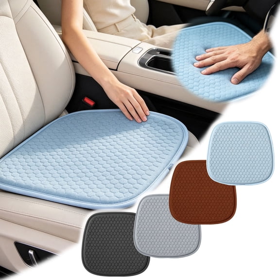 3D Suspended Ice Silk Cooling Seat Pad, TPE Honeycomb Gel Breathable Ergonomic Back Support Cushion Portable for Car Office Home