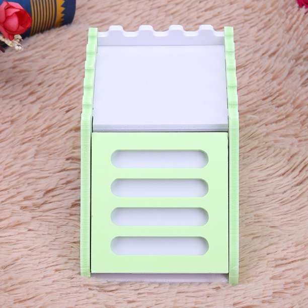 Hamster Staircase Villa Sleeping House Bear Pet Nest Log Cabinet (Verde) Ndcxsfigh Para estrenar