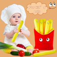 thumbnail image 3 of Food Pillows Cute French Fry Plushie Toy Food Stuffed Animals Removable Plush French Fries Pillow Funny Food Plushies, Creative Simulation Fries Plush, 3 of 4