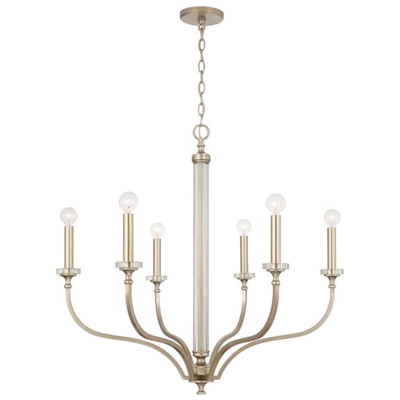 Capital Lighting - Breigh - 6 Light Chandelier In Transitional Style-30.5 Inches