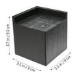 NUOLUX 4pcs Square Furniture Risers Rubber Bed Risers Table Chair