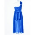 thumbnail image 3 of renvena Kids Flower Girl's Romper Dress Sweetheart One Shoulder Flowy Princess Junior Bridesmaid 6-16 Royal Blue 10, 3 of 7