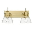 thumbnail image 4 of Yep by Golden Lighting Hines 2-light Semi-Flush Mount in Brushed Champagne Brass, 4 of 4