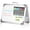 Gray, variant on Magnetic Dry Erase Board with Calendar - Small Double Sided Whiteboard on Desktop with Monthly Schedule Planner, Portable Folding White Board on Table Top for Drawing, Teacher Students Classroom