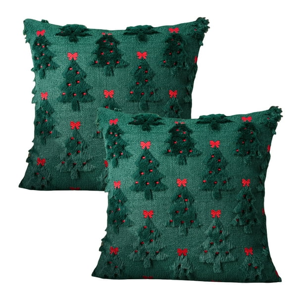 2 Fundas Almohada para Navidad 18.0 X In Invierno (modelo A)