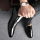 XZNGL Chaussures de Sport Hommes de Tête Pointue Chaussures une Pédale Décontractée Paresseux Côté Fermeture Éclair Chaussure – image 4 sur 6