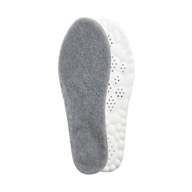 Yhmxh Utensilios de cocina Plantillas térmicas de lana con ventilación y amortiguación cálida de alta resiliencia para botas de invierno, calzado de senderismo y protección contra el frío.