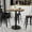 Walnut, variant on BizChair 36'' Square Natural Laminate Table Top with 24'' Round Bar Height Table Base