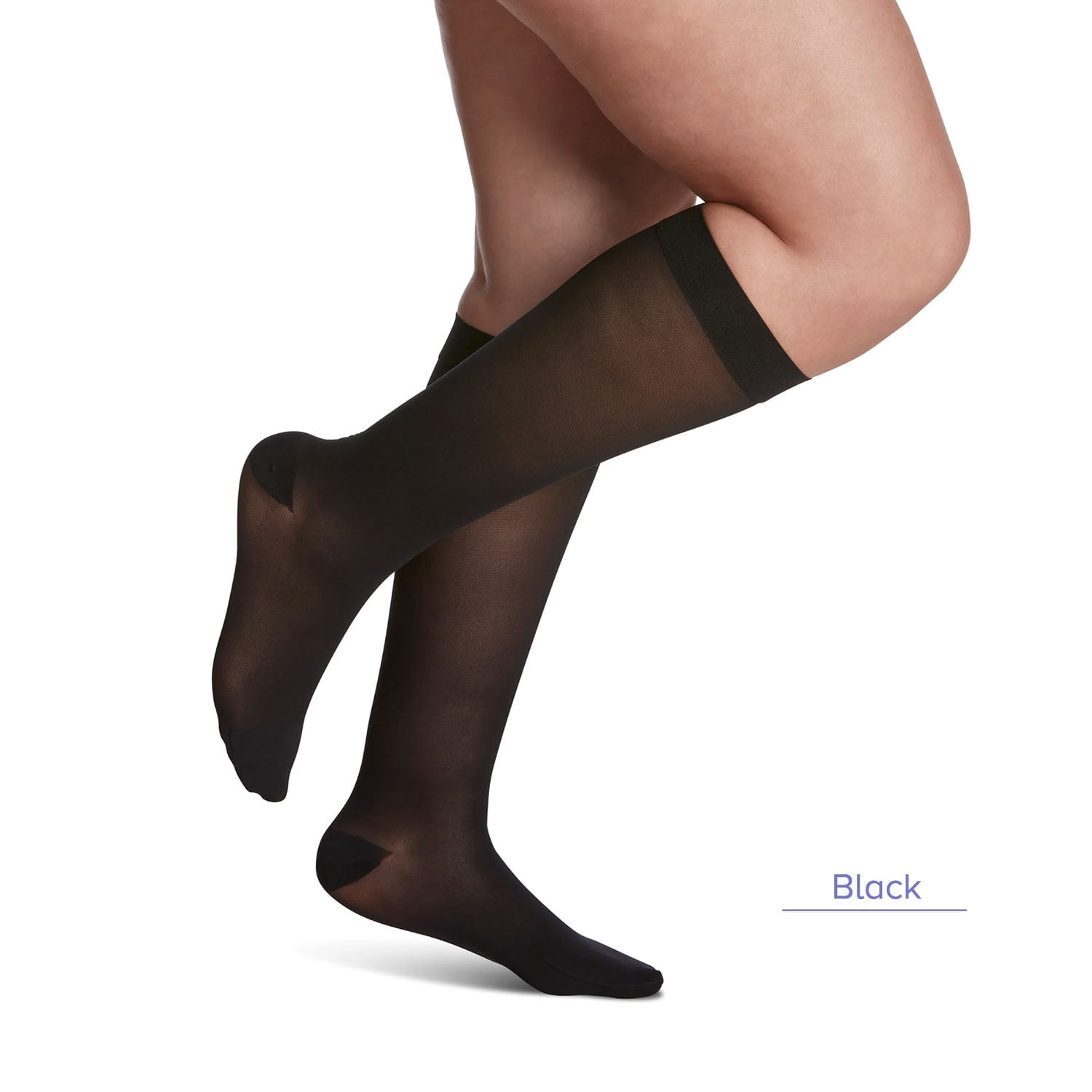 Sigvaris Style 782 Sheer 20-30 Closed Toe Knee High Compression Stockings Toasted Almond LL Long