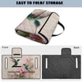 thumbnail image 5 of COEQINE Universal Golf Cart Seat Towel Blanket with 4 Front Pockets & Convenient Fold-Away Design, Fits for EZGO, Yamaha, Club Car and More 2 Person Seats, Hummingbird Flower Beige, 5 of 8