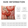 thumbnail image 5 of Wuche Hello Valentines Day Pillow Covers Pink White Stripes Pillow Covers Balloons Valentines Day Throw Pillows Decorative Cushion Cases Home Decor for Couch Bed, 5 of 5