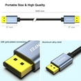 thumbnail image 6 of BENFEI DisplayPort to DisplayPort Cable[VESA Certified], 8K@60Hz, 4K@144Hz, 6 Feet, Aluminum Shell Nylon Braided, 6 of 11