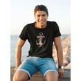 thumbnail image 2 of Anchor With Seashells Art T-Shirt Men -Image by Shutterstock, Male 4X-Large, 2 of 4