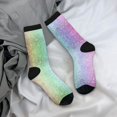 thumbnail image 5 of Pofeuu Beautiful Glitter Print Crew Socks, Adult Running Hiking Socks for Youth and Adult, 5 of 6