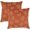 Damask Maple Leaves, variant on Autumn Decorations Fall Porch Outdoor Throw Pillow Covers Décor Maple Leaves Farmhouse Cushion Cases 18 x 18 Inch Set of 2 for Home Couch Sofa Patio Bench - Fall Garden