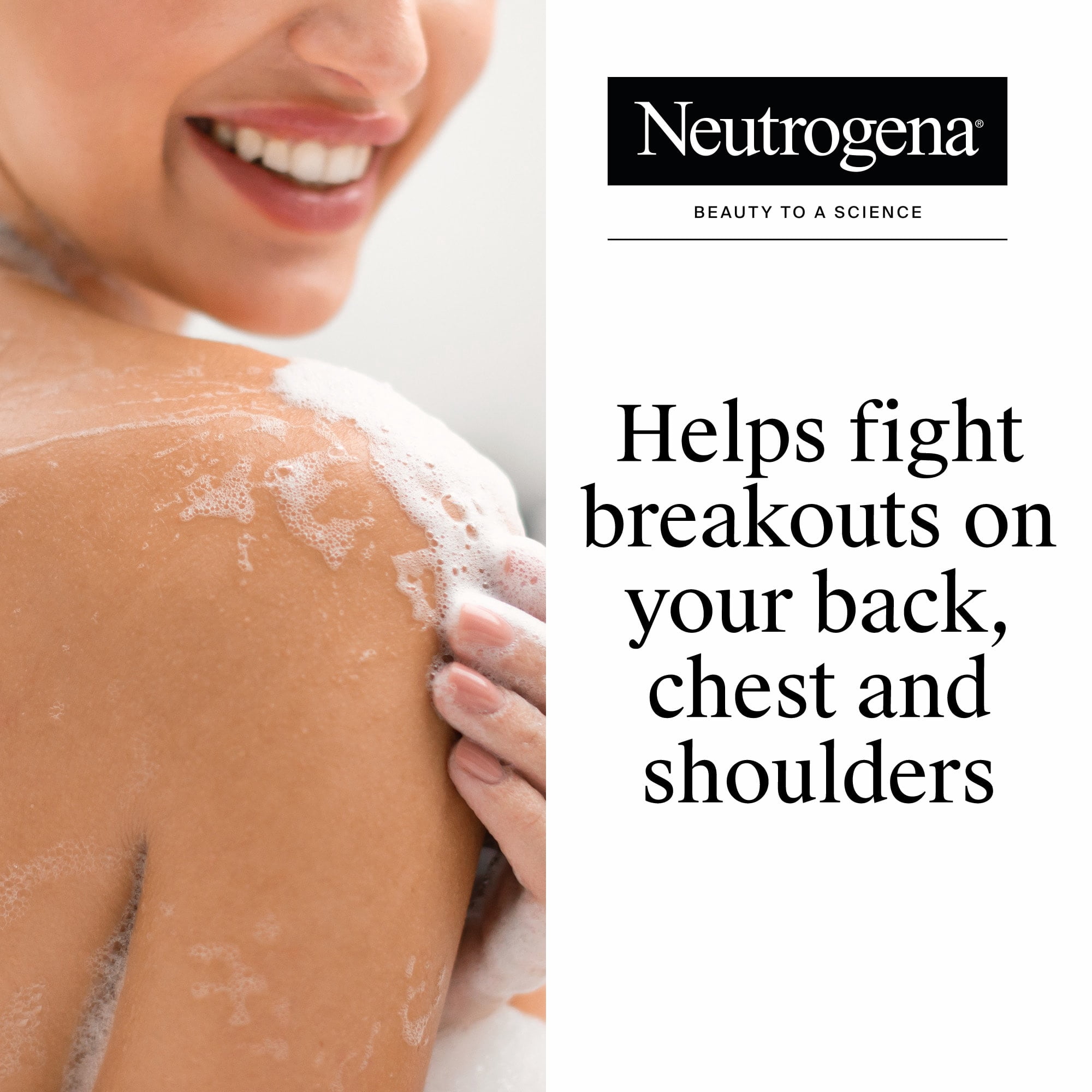 Neutrogena Acne Body Wash, Stubborn Acne Cleanser & Exfoliator, 8.5 oz