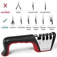 thumbnail image 5 of Deally 4-in-1 Knife Sharpener with a Pair of Cut-Resistant Glove, Original Premium Polish Blades, Kitchen Knife Sharpener Really Works for Fruit and Steel Knives, Scissors, 5 of 7