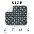 thumbnail image 4 of Blue Highland Cow Flower Pattern Dish Drying Mat for Kitchen 1 Pack, Ultra Absorbent Microfiber Dishes Drainer Mats,16"x18", 4 of 6