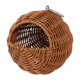thumbnail image 1 of Cesta de flores tejida con forma de nido de pájaro, redonda, para colgar en pared, tejida a mano, para balcón, hogar y exterior., 1 of 9