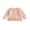 Orange, variant on RUINIXCW Toddler Baby Girl Long Sleeve Shirt Waffled Striped Tops Little Girl Spring Fall Winter Clothes Peter Pan Doll Collar Ruffle Hem Button Shirt