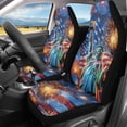 thumbnail image 2 of XYZCANDO 4Th Of July Front Car Seat Covers featuring Statue of Liberty Design - Perfect Patriotic Vehicle Interior Decor, 2 of 10
