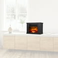 thumbnail image 2 of Konwin Small Electric Tabletop Artificial Faux Fireplace Space Heater, Black, 2 of 2