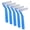 Blue, variant on BIMZUC 5pcs L-Shaped Interdental Brushes for Dental Braces, High Efficiency Plaque Removal Interproximal Brush, Orange (5 Count / 0.7 oz)
