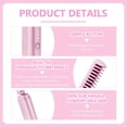thumbnail image 2 of MINKUROW Rechargeable Mini Hair Straightener,Cordless Hair Straightener Styling Comb,3 Temp Adjustments Hair Straightener Iron Straightener Brush (Pink), 2 of 7