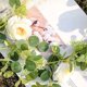 thumbnail image 5 of Paquete de 2 Guirnaldas de Eucalipto con Rosa ChampáN, Guirnalda Verde una Granel de Seda Artificial Floral Hojas de Eucalipto Vides (C), 5 of 5
