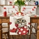 thumbnail image 1 of Decoraciones para San Valentín, banderines de mesa coloridos para restaurante, sala de estar, decoración de ambientes de aniversario de boda, 4 tamaños disponibles, banderines de lino para mesa., 1 of 6
