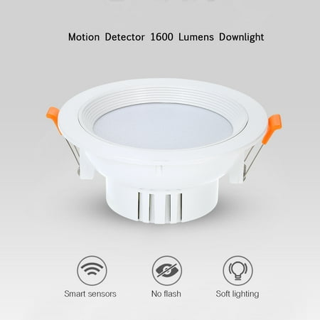 motion light recessed hallway downlight lumens daylight detector basement closet ceiling 1600 lamp night sensor switch led