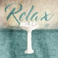 thumbnail image 3 of Grey, Jace 12x12 Black Modern Framed Museum Art Print Titled - Relax Sink Teal, 3 of 5