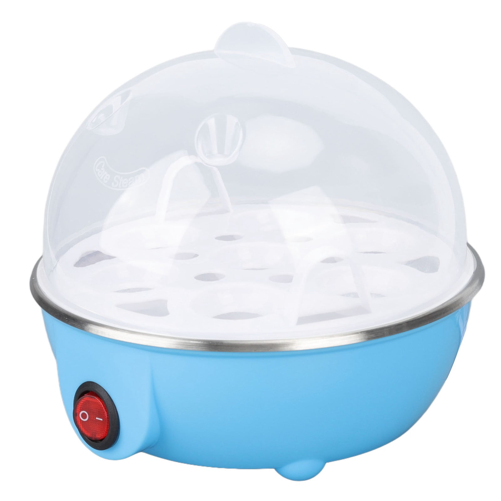 Egg cooker, egg cookware, up to 7 large boiled eggs, anti-drying, automatic power-off, egg heating plate, egg cookware PP, stainless steel material