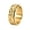 Gold, variant on Unisex Stainless Steel 8mm Unique Vintage Auspicious Clouds Flower Pattern Carved Rotatable Signet Ring Anxiety Band Gold Size 12