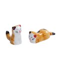 thumbnail image 2 of Cute Cat Palillos Resto Cena Cuchara Soporte Cuchillo Tenedor Soporte Palillos Tenedores Soporte Soporte Palillos Soporte Cerámica Decoración del hogar, Estilo 6 brillar Electrónica, 2 of 5