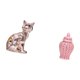 thumbnail image 5 of Jarrón de cerámica con forma de gato, figura de escritorio, tarro de almacenamiento de con tapa, material cerámico liso, adecuado para escri, 5 of 8