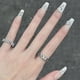 thumbnail image 3 of Uñas francesas a presión, uñas postizas medianas, uñas transparentes para mujeres, 3 of 5