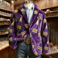 thumbnail image 2 of QSAWXQZ Men's St.Patrick's Day Carnival Blazer Graphic Print Long Sleeve Coat Festival Holiday Party Cardigan Jacket with Pockets XL, 2 of 6